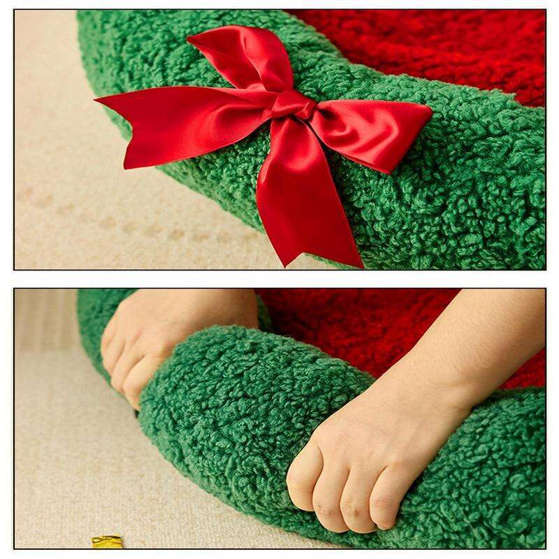 Cat Christmas Kitten Puppy Soft Round Cushion Comfortable Pet Plush Bed For Cats Or Small Dogs