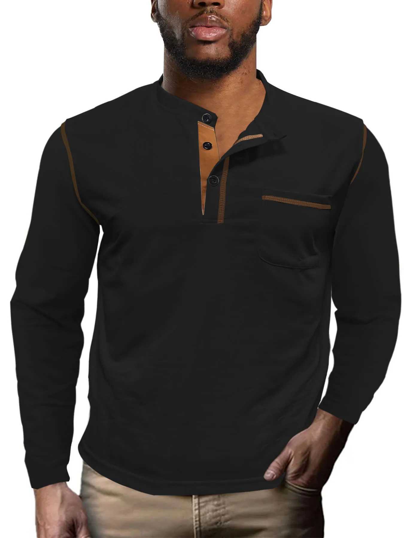 Europe and the United States 2024 Spring/Summer Mens Long Collar Foreign Trade Hoodie Mens Basic Top W241106