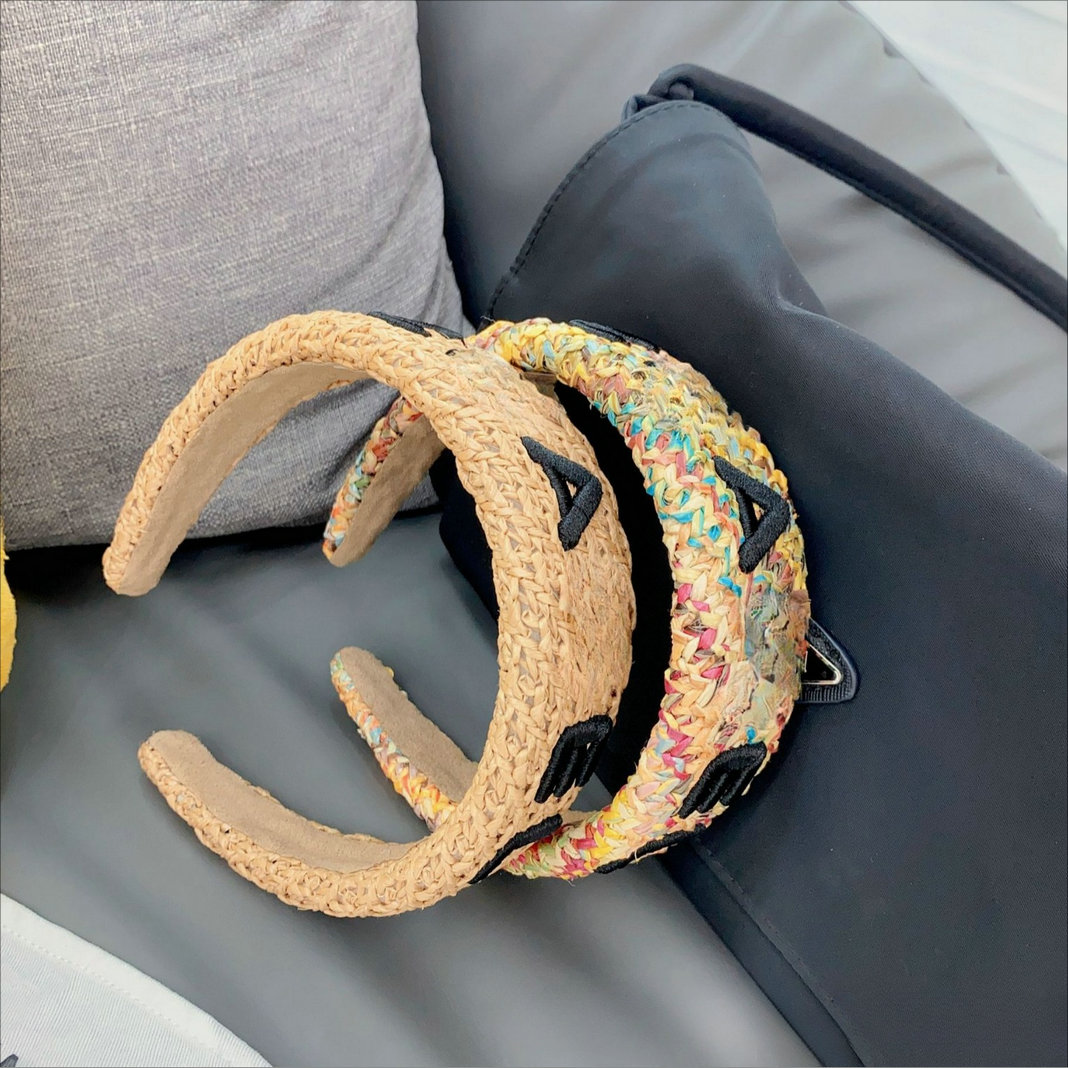 Designer Vintage Straw Weave Headband For Women Raffia Hairbands Fashion Hair Accessories Free shipping