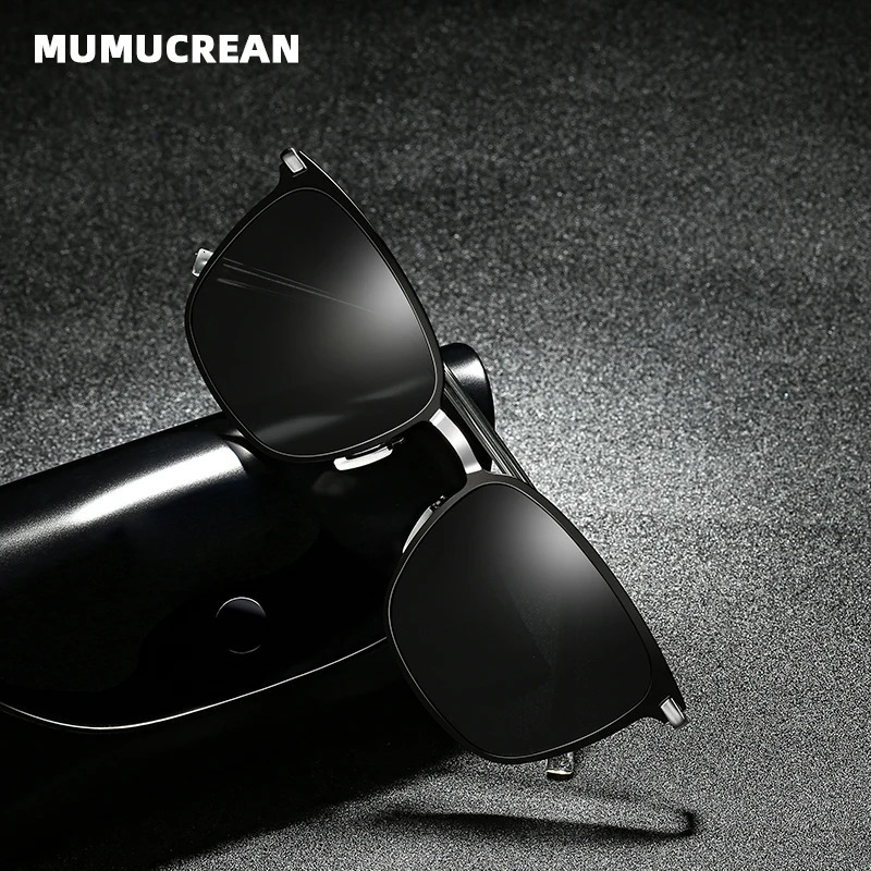 Mens sunglasses have arrived at the square polarized sunglasses metal driving night vision goggles 241106