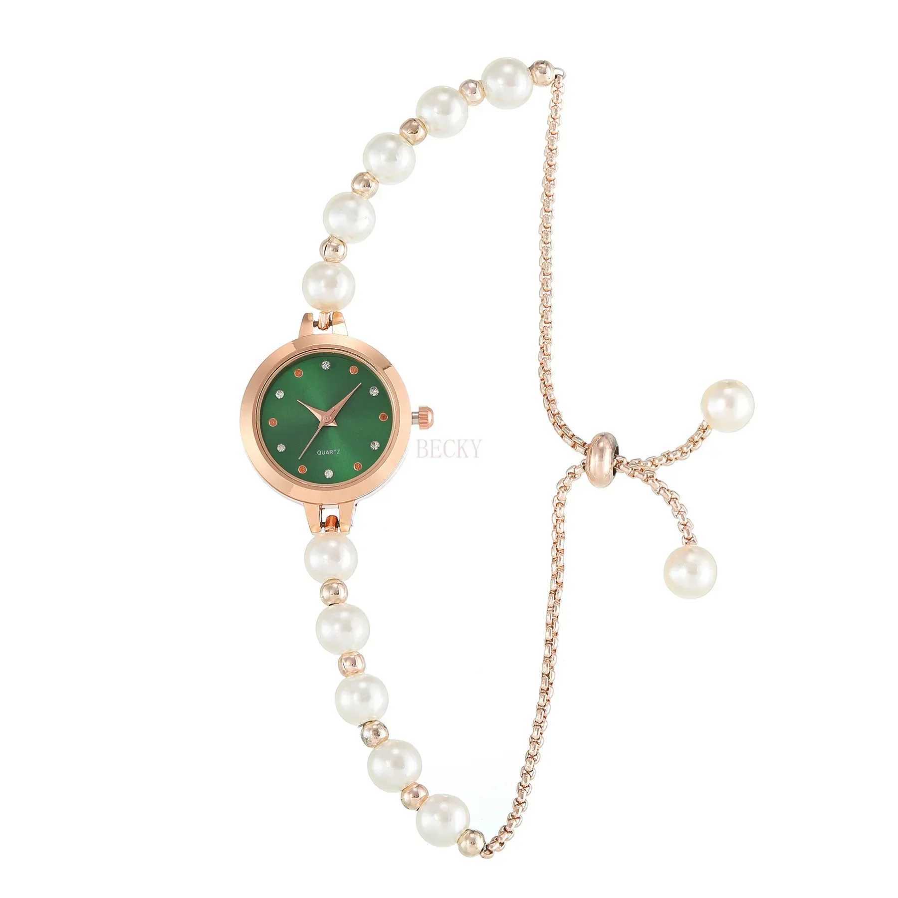 Grammar Design Pearl Bracelet Strap Watch Ladies Elegant Watch Gift relojes para damas X241106