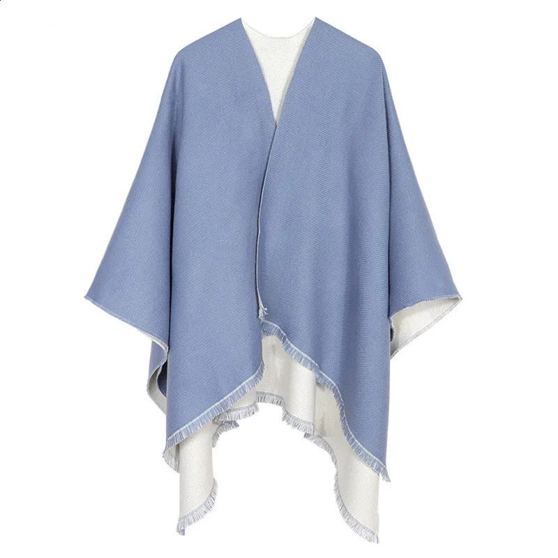 ner Women Poncho Cape Open Front Cardigan Wrap Shawl Knitted Cashmere Coat Female Spring Autumn Capes Ponchos 241105