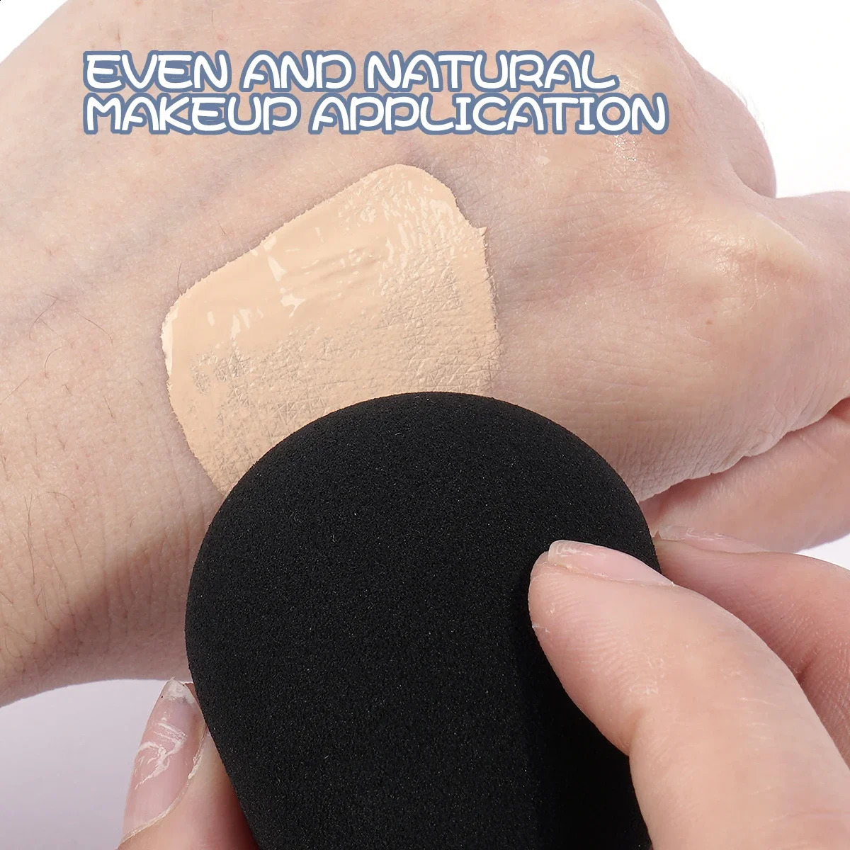 12 piece makeup puff kit mixed with sponge triangle powder puff finger air puff beauty tool tool 241105