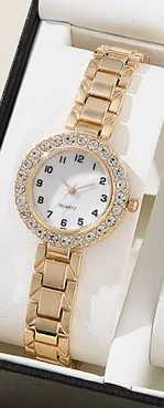 6-piece womens watch luxury crystal alloy quartz watch set X241106