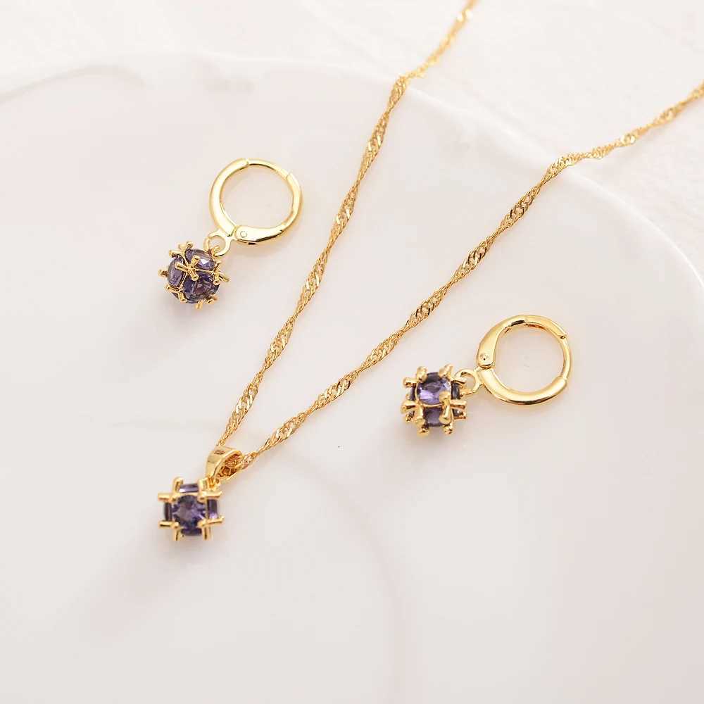 Dubai Gold Jewelry Set suitable for warm 18K gold-plated earrings and pendants fashionable party jewelry with necklace X241106
