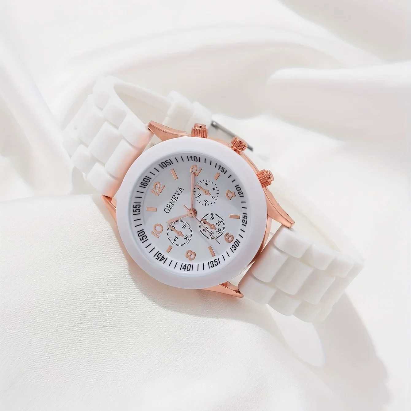 5-piece luxury watch necklace earrings rhinestones fashion watch Fem casual womens watch bracelet set watch X241106
