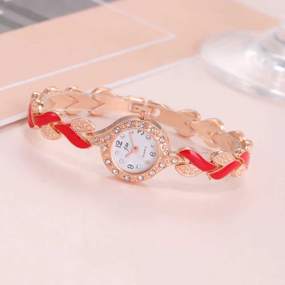 5-piece set of fashionable luxury watches simple ladies business quartz watches decorative necklaces earrings bracelets watches Relojes X241106