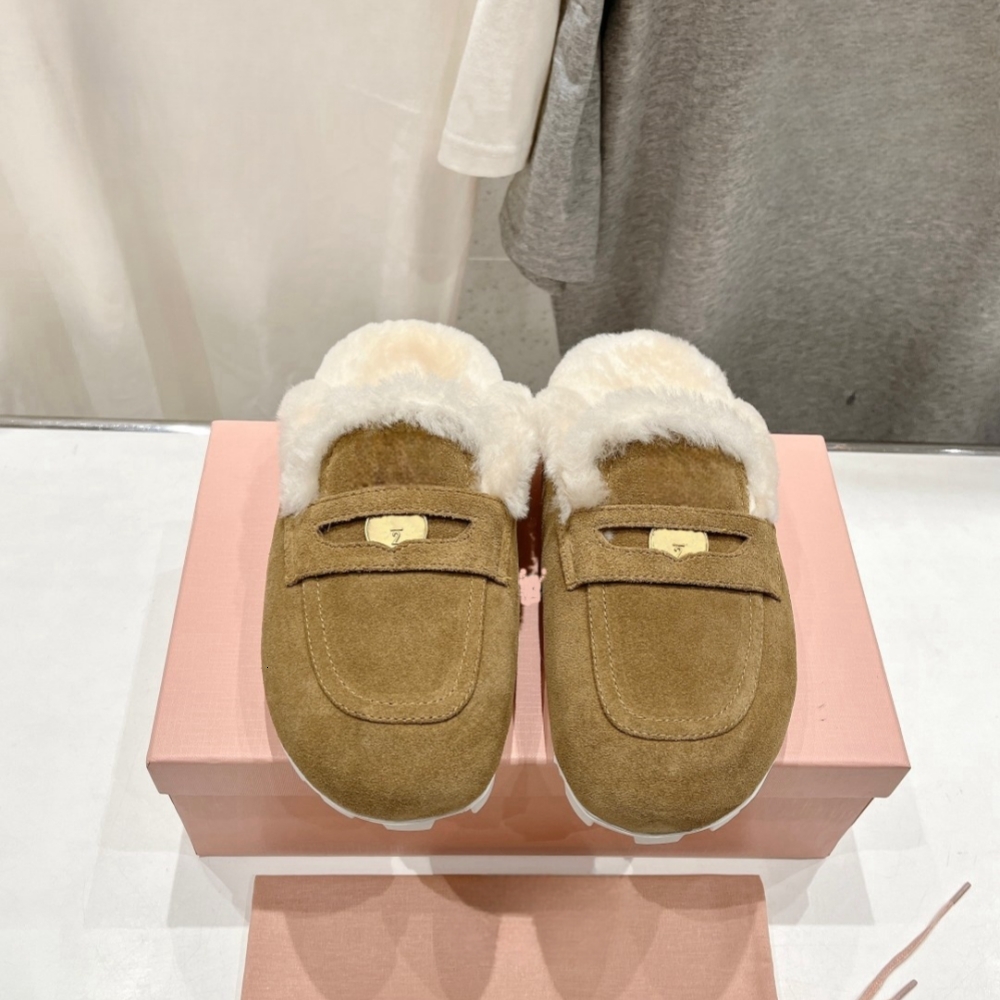 2024 Fall And Winter New Soft Bottom Bean Comfortable Casual Loafers Anti-Skid Flat Cotton Shoes