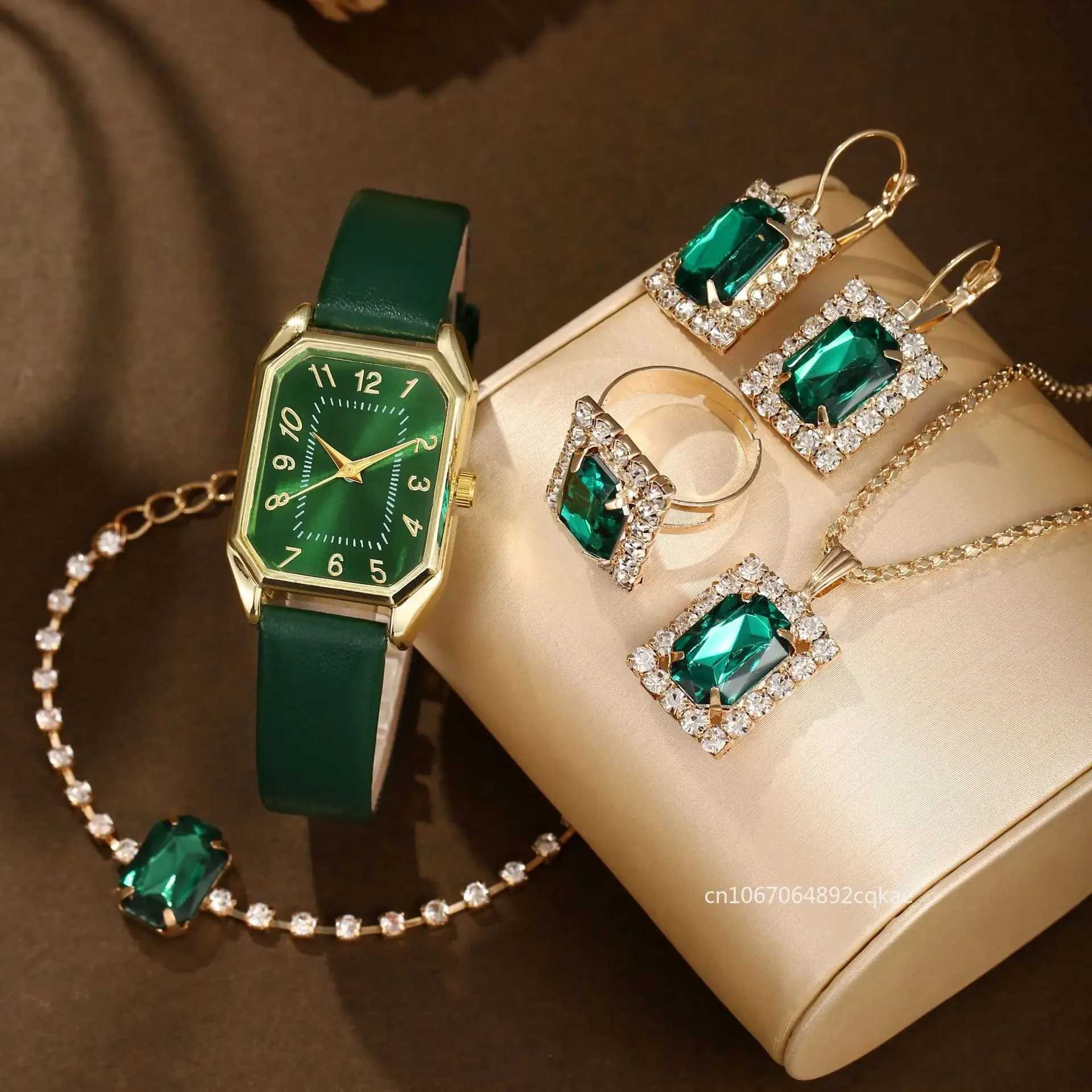 6/5/1 luxury fashion square Wens watch brand womens quartz watch jewelry set classic simple women Relogio women X241106