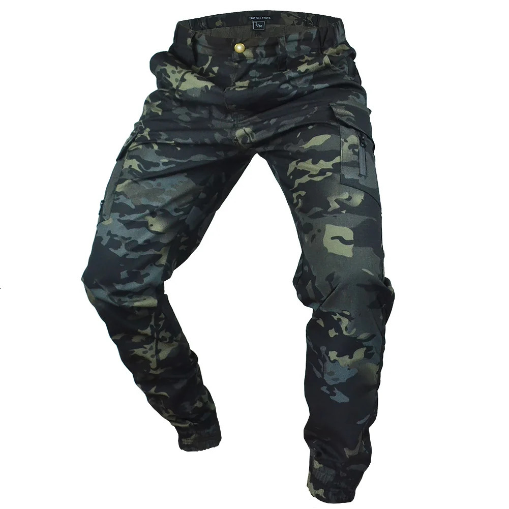 Mege Tactical Camouflage Jogger Outdoor Anti Tear Cargo Pants Work Clothes Hiking Mens Clothing 241106