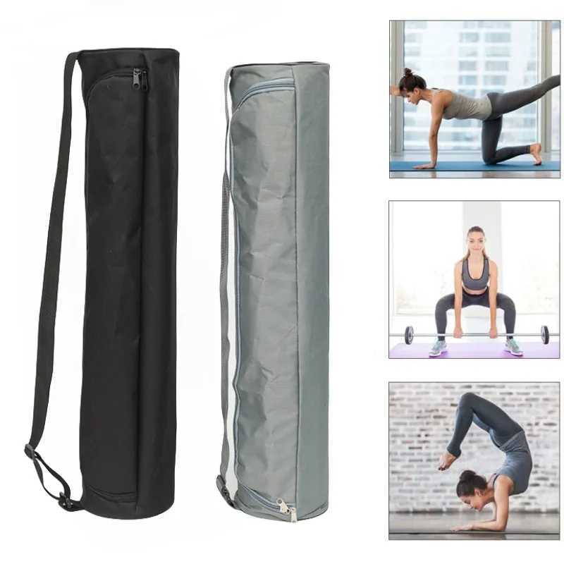 Exercise Yoga Mat Bag Full-Zip Canvas Waterproof Yoga Mat Carry Bag Storage Bag Yoga Mat Holder with Adjustab Shoulder StrapXJ241106