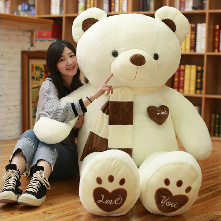 Large Size Teddy Bear Plush Toy Lovely Giant Bear Huge Stuffed Soft Dolls Kids Toy Birthday Gift For Girlfriend 241106
