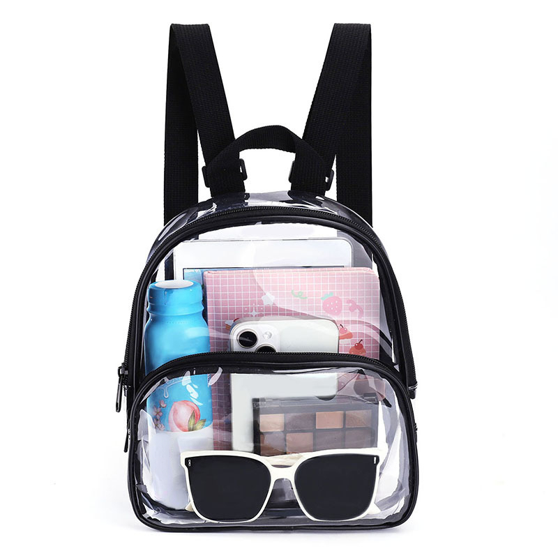 Backpack Stadium Approved Shoulder Straps, Small Clear Bag For Schools, Concerts, Work, Festivals And Sporting Events