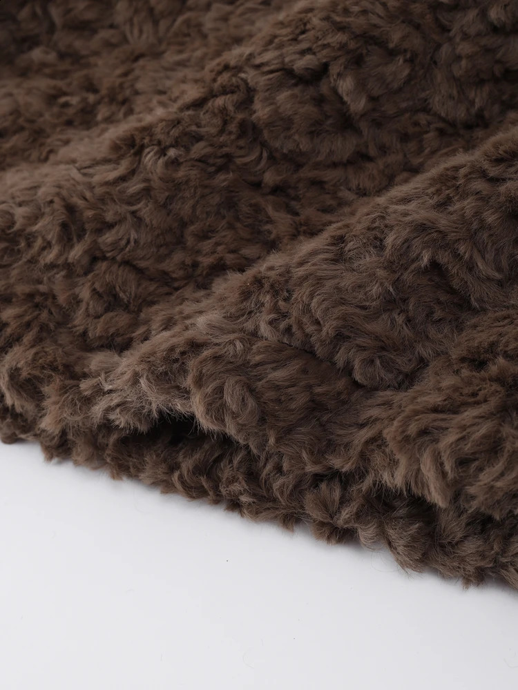 Fur Stand Collar Women Jackets Long Sleeve Fringes Solid Female Coat Autumn Elegant Single Breasted Thicken Ladies Overcoat 241104