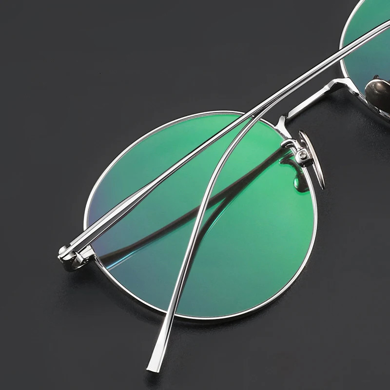 Top Quality Optical Computer Glasses Frames Men Women Ultralight Vintage Round Eyeglass Frame er Eyewear 241105