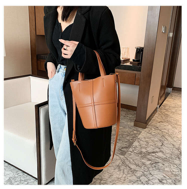 LITTLETON PU Leather Vintage women handbag small female Bucket Shoulder 2024 Brand ladies Handbags and Purses lady Crossbody bags