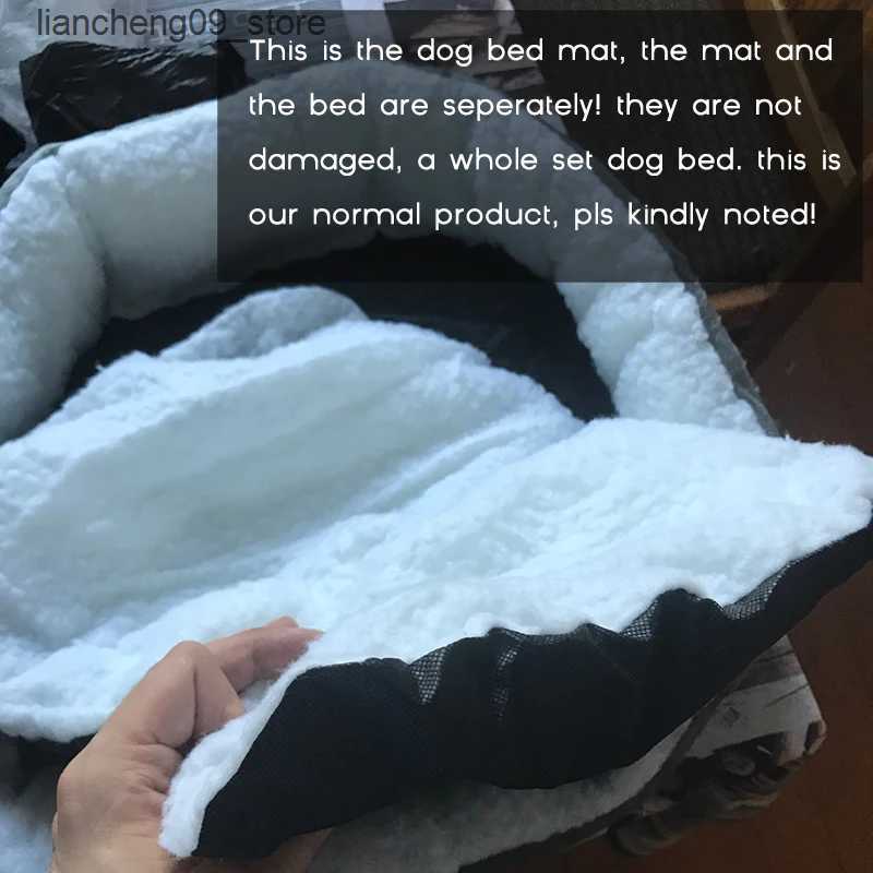 kennels pens 50 * 40cm super cute 6-color winter villas used for warmth cotton pet products small cat bed soft basket dog mat L240910