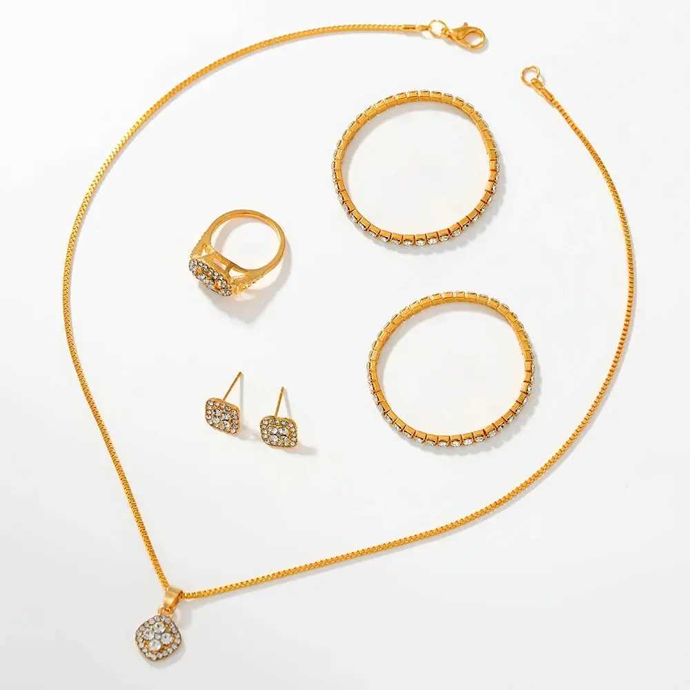 7-piece luxury casual quartz watch necklace earrings bracelet watch dress watch set Montre Femme X241106