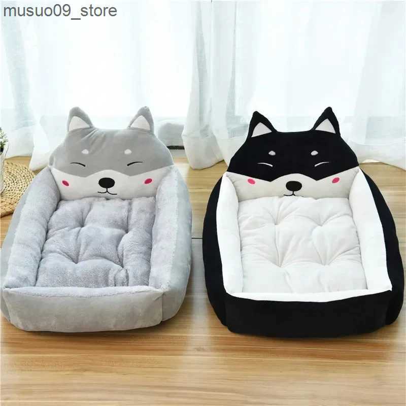 kennels pens Dog bed large dog bed dog cushion small bed middle cushion cat bad basket fluffy sofa pet product accessories L240910