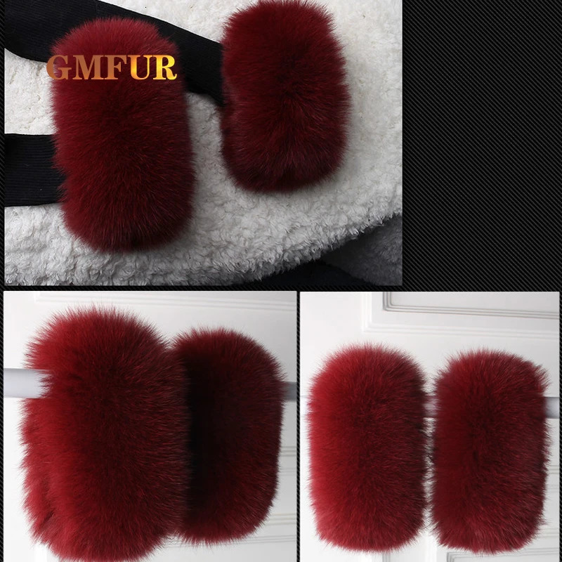 100% genuine fox fur cuffs for winter warmth and fashion. Genuine fox fur sleeves for women. Handmade wristband for women 241106