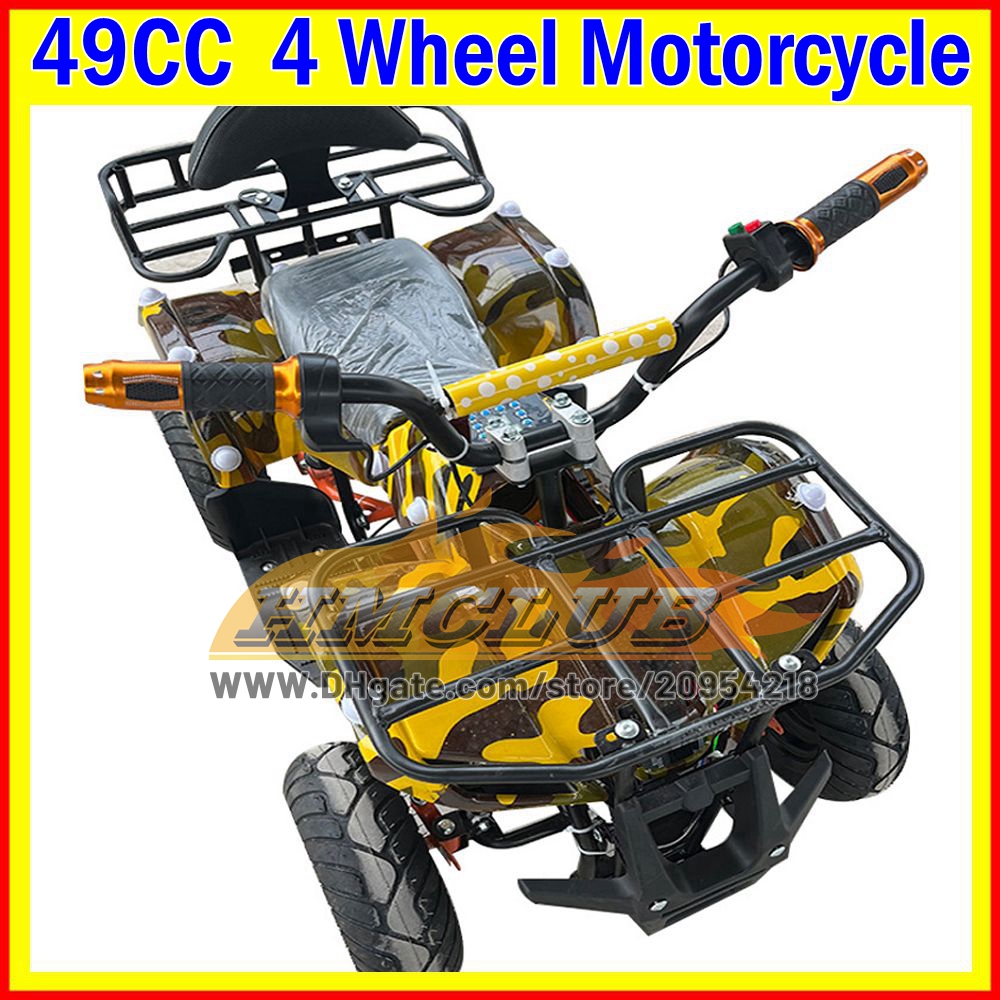 2025 Kids Adult ATV UTV MOTO Quad Bikes For Adult Kids Children Boys Girls ATV 4 Wheels OFF-road Gas MOTO Bike Vehicle 49CC 2Stroke ATVS Gasoline Moto