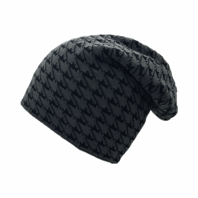 High quality design,Autumn/Winter New Men's Women's Checkered Velvet Knitted Light Plate Hoodie Riding Cold proof and Warm Hat
