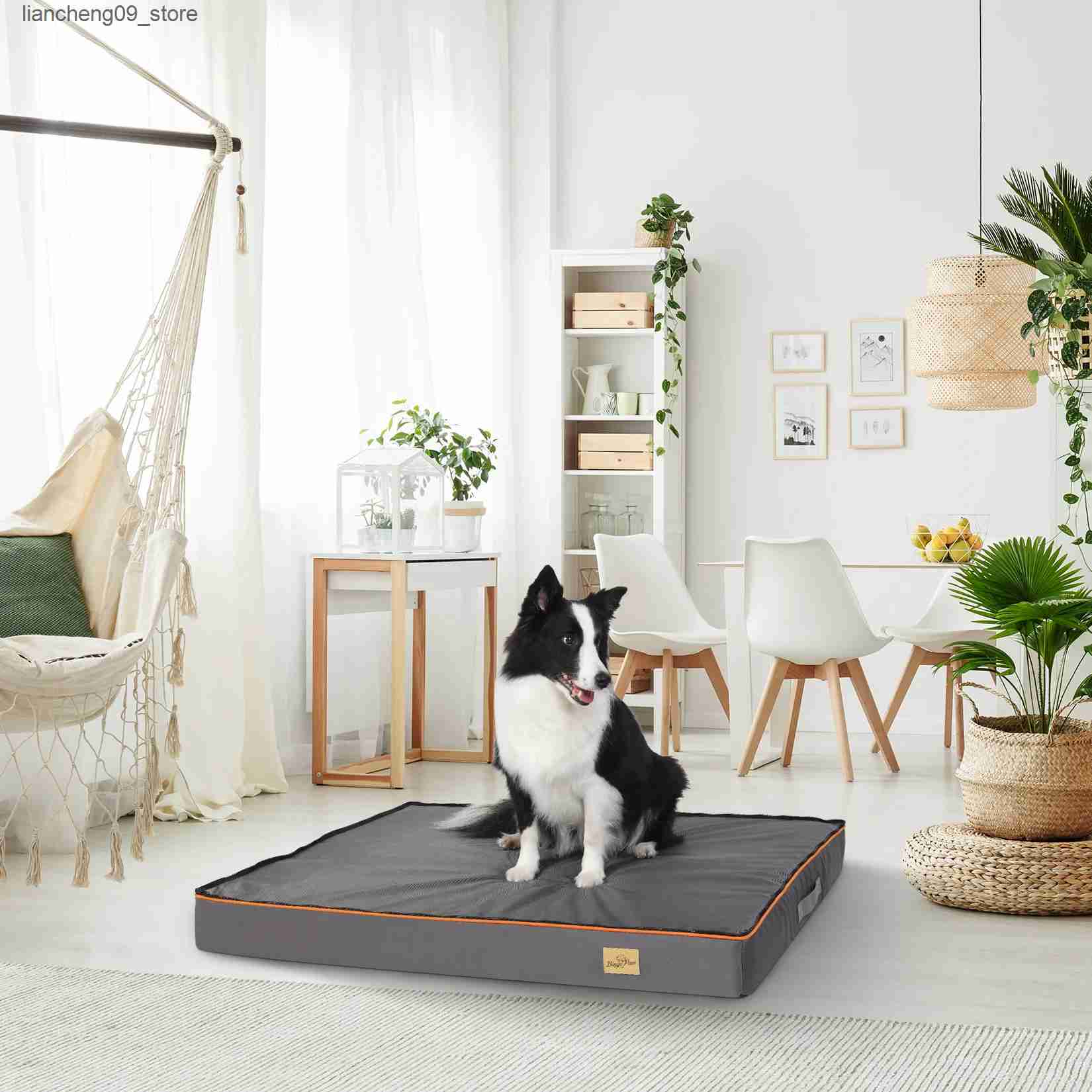 kennels pens Dog bed with washable cover large pad orthopedic dog bed foam pad pet bed L240910