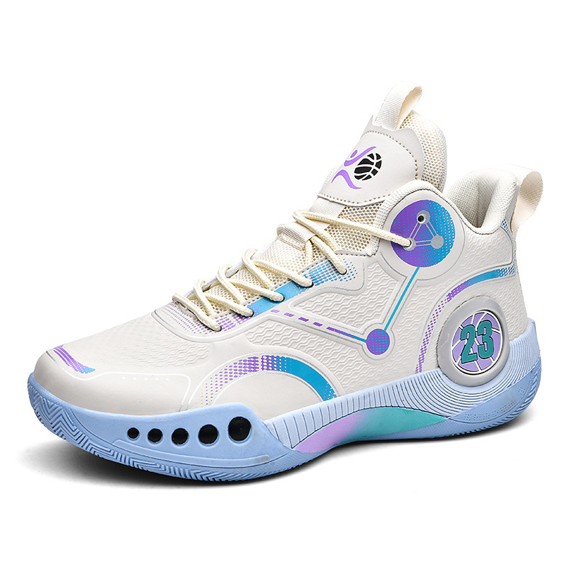 New high top basketball shoes Breathable comfortable sports shoes for men and women training athletes casual student shoes Free shipping