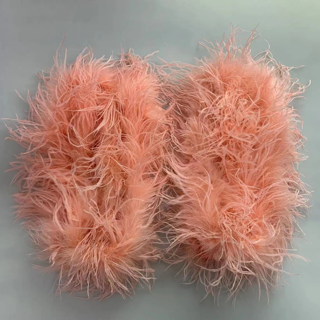 Ostrich Feather Arm Sleeve fluffy long sleeved elegant fur natural party wedding bride 1 pair 241106