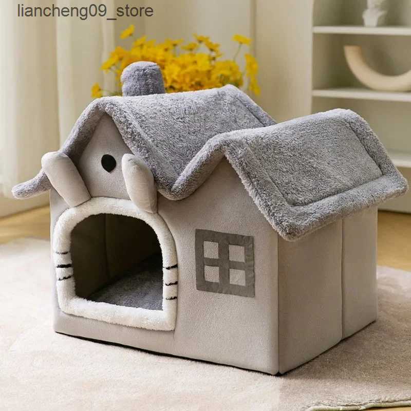 kennels pens Foldable house mattress is suitable for medium-sized dogs cats winter warm cat beds nest pet products basket pets and small dog hole sofa