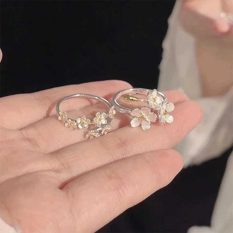 Unique and exquisite open adjustable ring suitable for silver and minimalist finger rings engagement jewelry and womens gifts X241106