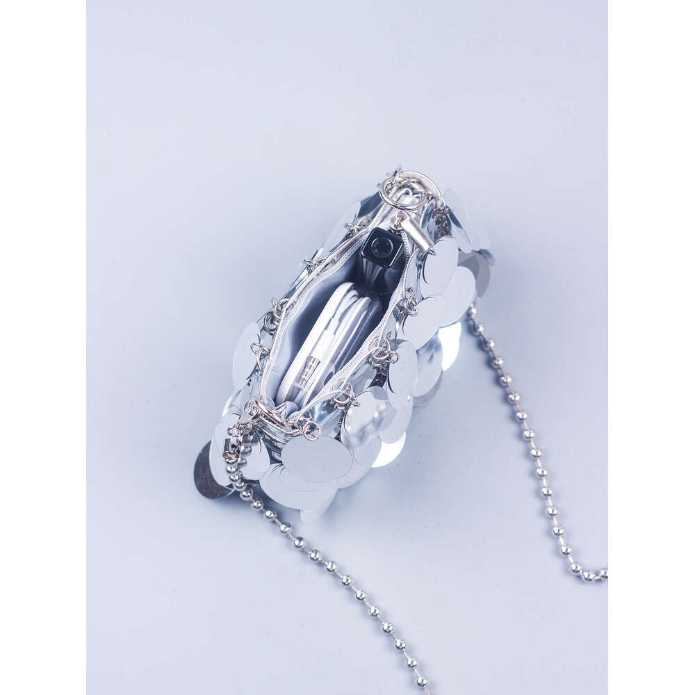 Designer Bag Bag 2024 New Network Red Same Style Women's Bag Mobile Phone Bag Chain Shiny Slice Bling One Shoulder Crossbody Bag Small Bag