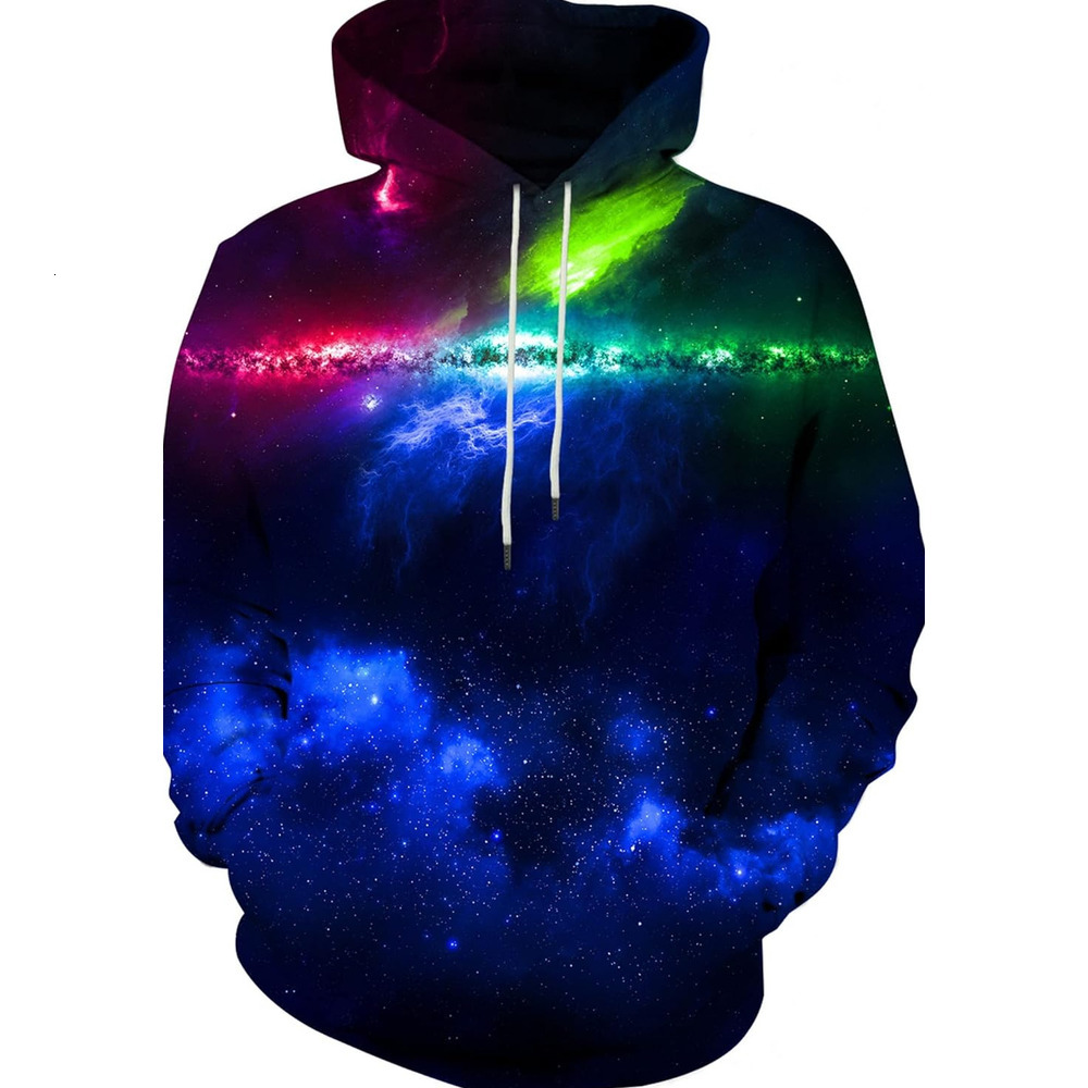 Hoodie for Mens Womens Unisex Adults 3D Printed Fashion Hoodies Pullover Novelty Sweatshirts with Big Pockets Graphic starlight