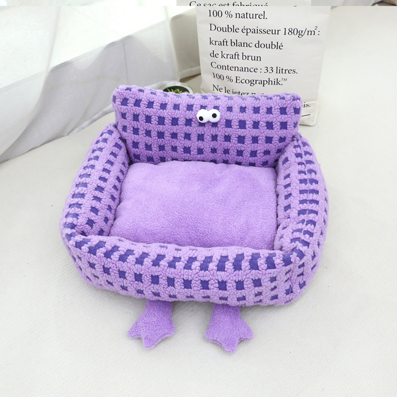 Internet Celebrity Dog Bed Suitable For All Seasons, Autumn And Winter, Thick Velvet Cat Kennel, Puppy Bed, Cat Sofa, Detachable And Washable Small Do