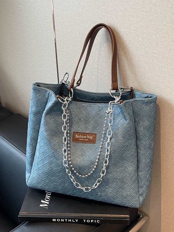 Women's Large Capacity Commuting Handbag Versatile Casual Chain Shoulder Texture Student Bag Designer Bags Handbags Women
