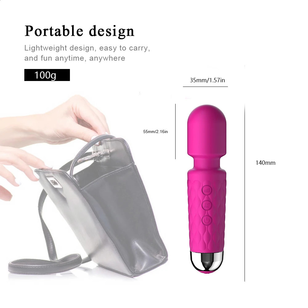Wireless 10 Speeds Powerful AV Vibrator Magic Wand Clitoris Sex Toys For Women G Spot Massager Adult Product 240403