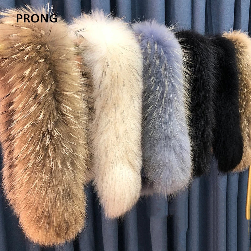 100% genuine leather collar warm natural raccoon fur scarf womens genuine leather collar scarf big fur shawl mens jacket 241106
