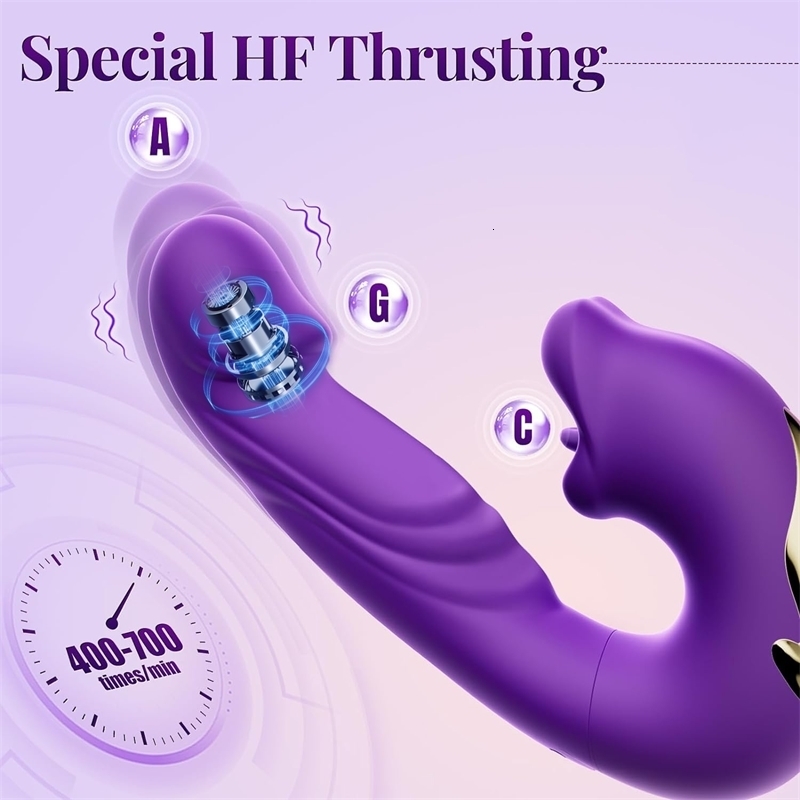 Finger Flapping Mouth Vibrator G Spot Tongue Vibrating Massager Clitoral Stimulation Realistic Dildo Anal Sex Toys for Women 241105