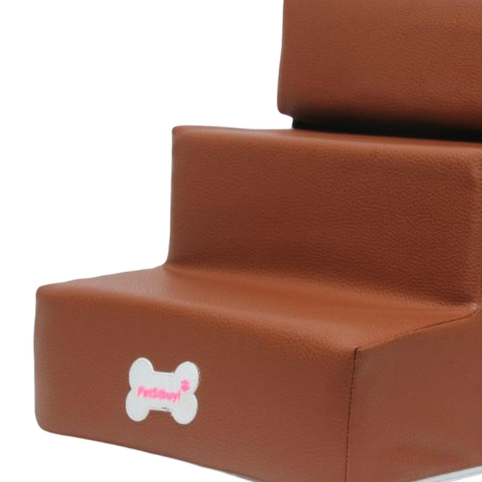 Portable Pet Dog Stairs Dog Ramp Ladder Non Slip Bottom Washable Cover Climbing