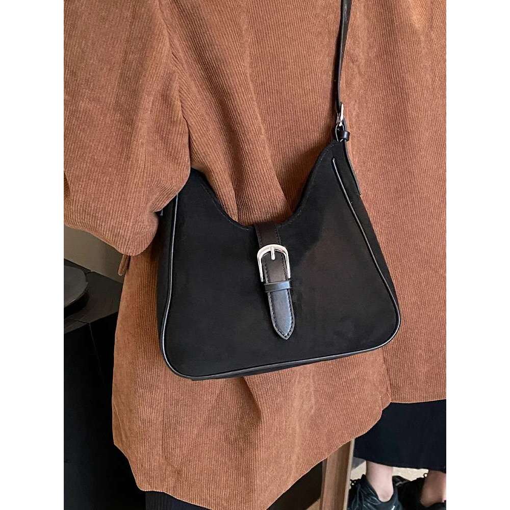 Designer Bag Trendy Sude Hobos Shoulder Crossbody Bags Women Tote Handbags And Purses 2024 New Solid Ladies Messenger Bag High Quality