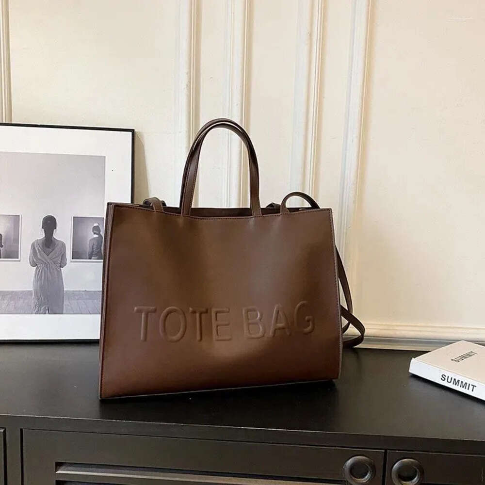 Shoulder Bags Large Capacity Fashionable With Letter Print Fashion Solid Color Simple Crossbody Women Casual Handbag 77Df E09d