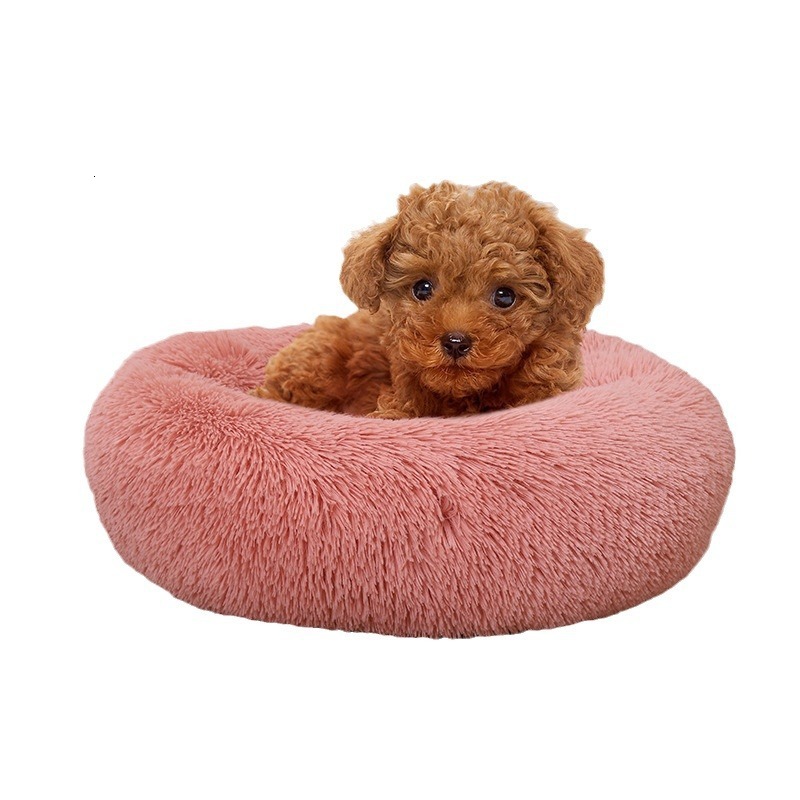 Dog Nest Doughnut Plush Winter Pet Nest Cat Nest Warm Pet Supplies Dog Bed Pet Bed Pet Mat 885