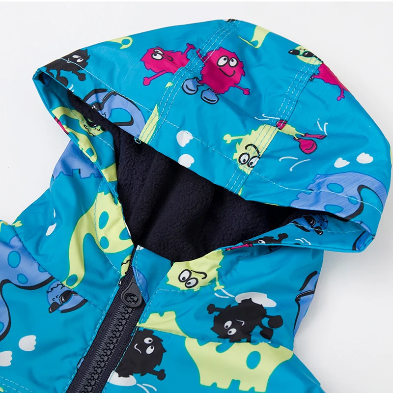 Autumn Winter Warm Waterproof Clothes Long Sleeve Boy Girls Outfits Hoddie CoatPants Sets Raincoat Children Clothing 2 4 6 Yrs 241106