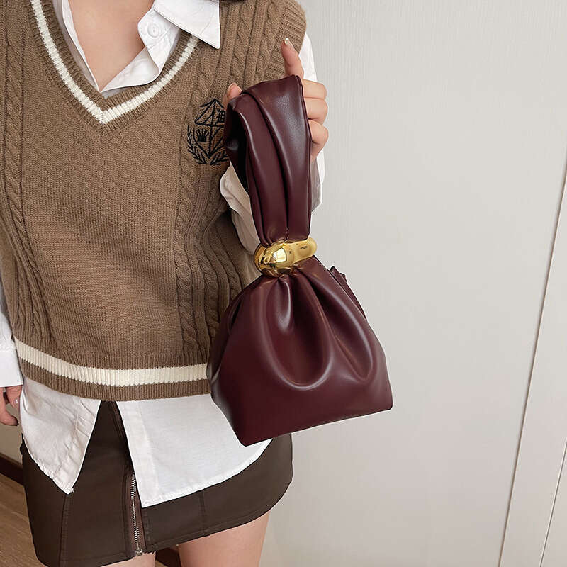 LITTLETON Women Korean style for New 2024 Design Handbag Fashion Leather Retro Dumpg Bag Clutch Bolsa Feminina