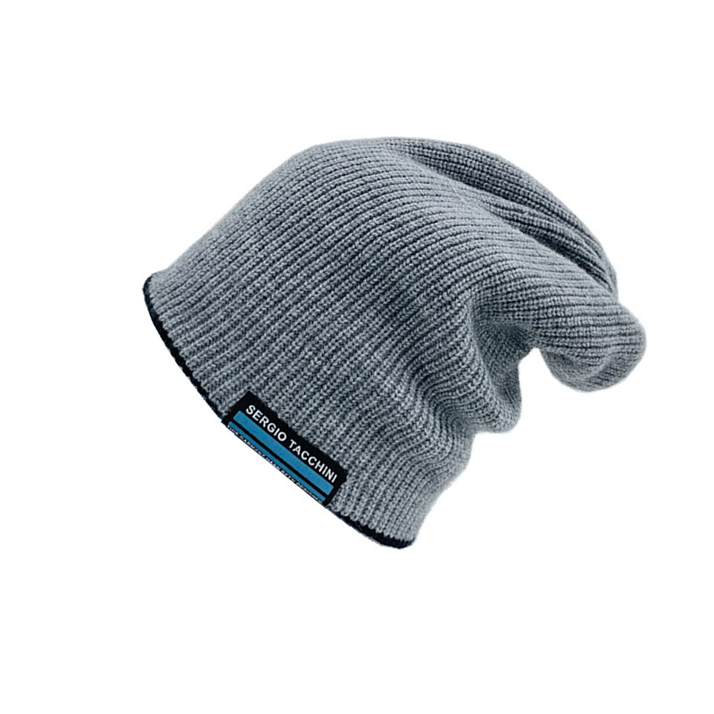 High quality design, autumn new men's women's knitted cloth pullover hat, cold resistant, warm and folded winter hat