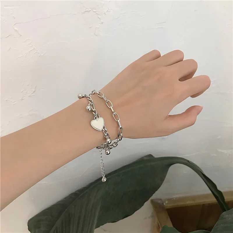 316L stainless steel Mtilayer bracelet suitable for warm high-quality gold rust proof girls wrist jewelry gifts X241106