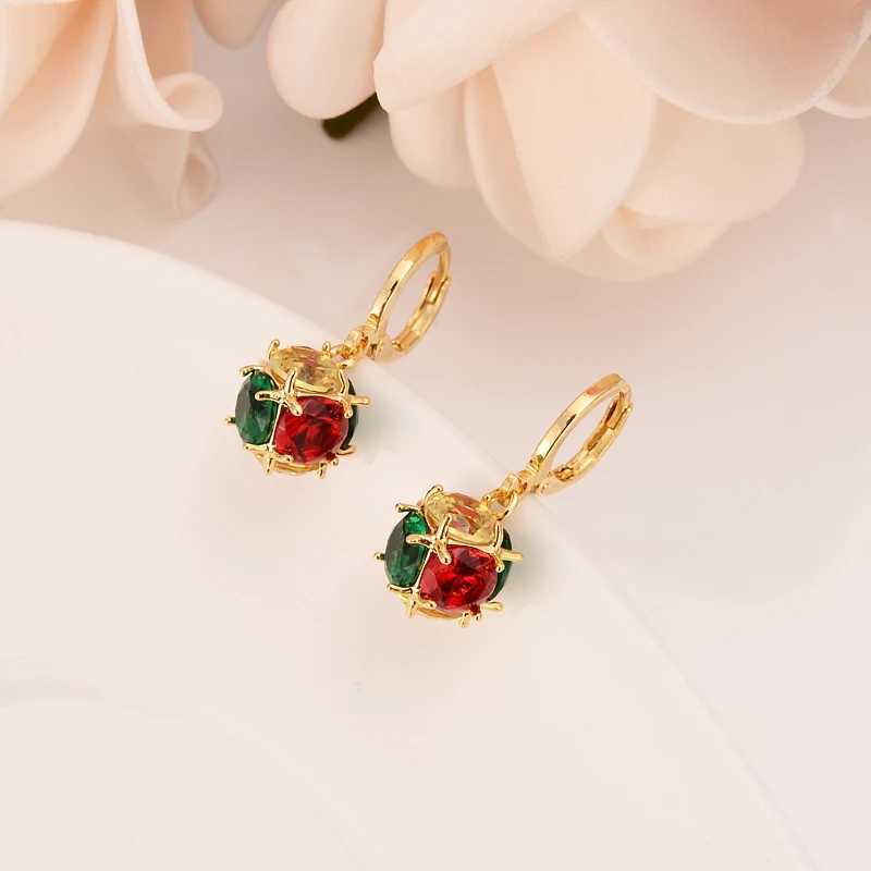 Dubai Gold Jewelry Set suitable for warm 18K gold-plated earrings and pendants fashionable party jewelry with necklace X241106