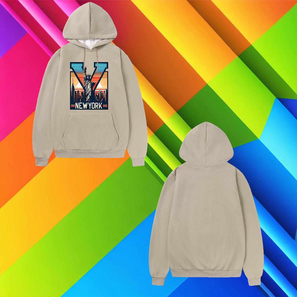 Classic Casual Womens Hoodie Breathable Hooded Collar Lady Hoodie for Man Woman Anime Tops Pullover Hoodie Tech Fleece Casual Beach