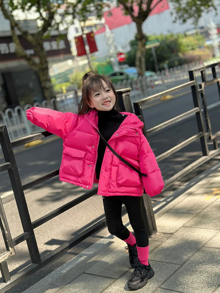 Winter childrens down cotton jacket girls thick windproof coat childrens park childrens baby coat childrens clothing XMP327 241106