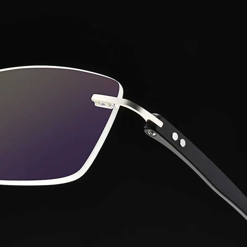 Ultralight Alloy Screwless Rimless Men Glasses Frame Eyewear Square Eyeglasses Myopia Prescription Spectacles Frameless 241105